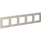 ETIKA Рамка 5 постов слоновая кость