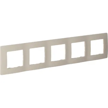 ETIKA Рамка 5 постов слоновая кость