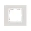 Рамка на 1 пост, S82N, белый - белый (стекло)