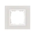 Рамка на 1 пост, S82N, белый - белый (стекло)