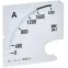 Шкала сменная для амперметра Э47 1600/5А класс точности 1,5 96х96мм