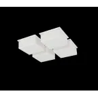 Светильник светодиодный административный офисный ДВО09-4х6-001 Cube 940