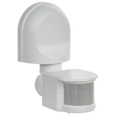 Датчик движения ДД 008 белый, макс. нагрузка 1100Вт, угол обзора 180град., дальность 12м, IP44, IEK