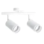 Светильник ДБО 2хGU10 без ламп наклонный белый