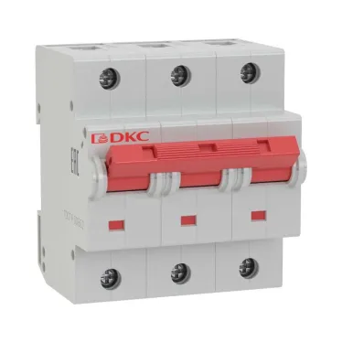 Выключатель автоматический модульный YON MD125 3P 80А C 20kA