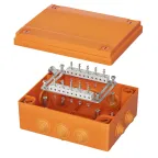                  Коробка пластиковая FS с кабельными вводами иклеммниками,IP55,240х190х90мм, 20р, 450V,6A,4мм.кв
               
