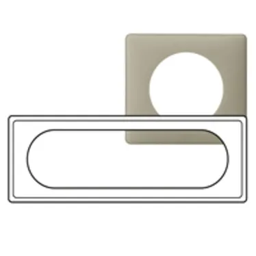 Рамка, 6/8 модулей, грин перкаль