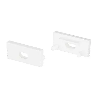 Заглушка SL-SLIM-H7 WHITE с отверстием (пластик)