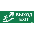 Этикетка самоклеящаяся 240х90мм ''Выход/лестница вверх/фигура'' IEK