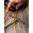 Шина PEN ноль-земля 6х9мм 16 отверстий латунь крепеж по краям PROxima