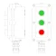 Пост управления взрывонепроницаемый из алюминия LCSD-03-B-MB-P1G(11)x1-P1G(11)x1-P1R(11)x1-PBMB-KA2MHK