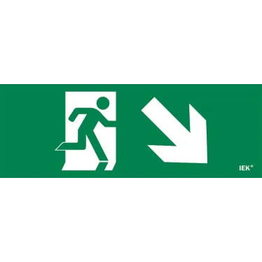 Этикетка самоклеящаяся 280х100мм ''Фигура/стрелка вниз вправо'' IEK