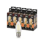 Лампа светодиодная F-LED B35-9w-827-E27 (филамент, свеча, 9Вт, тепл, E27) (10/100/5000)