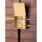 Коробка распаячная КМР-030-034 пылевлагозащищенная без мембранных вводов (109х109х55) светлое дерево PROxima