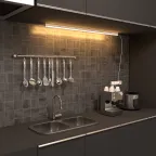 Светильник линейный светодиодный ДБО 15 Вт 1300 лм 3000К AC 220В IP20 1175х22х36мм крепления провода и коннекторы входят в комплект TL Black Gauss