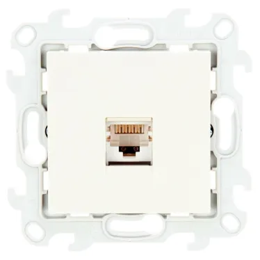 Розетка RJ45 кат 5e UTP, слоновая кость