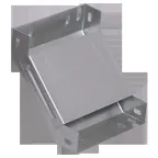 Поворот на 90 градусов вертикальный внутренний 80х100