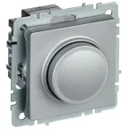 BRITE Светорегулятор поворотно-нажимной 600Вт СС10-1-0-БрА алюминий