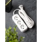 Удлинитель 'Эксперт' 3 гнезда 5 метров 10А/2.2кВт без заземления ПВС 2х0.75 PROxima