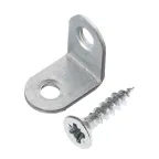 Уголок мебельный 16х16х12х1.5мм с шурупом (6шт)