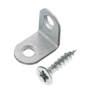 Уголок мебельный 16х16х12х1.5мм с шурупом (6шт)