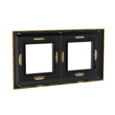 Рамка из металла, ''Avanti'', золотая, 4 модуля