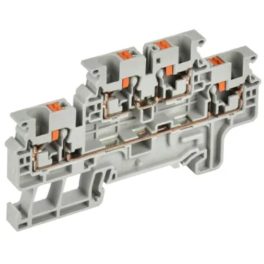 Колодка клеммная CP-ML 2 ур. 4мм2 серая IEK