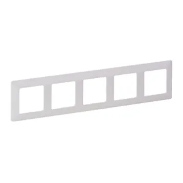 Valena LIFE Рамка 5 постов белая универсальная