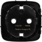 Valena ALLURE Лицевая панель розетки 2К+З Антрацит