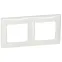 VALENA Рамка 2 поста горизонтальная белая