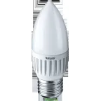Лампа светодиодная LED 5вт E27 белый матовая свеча