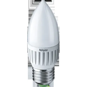 Лампа светодиодная LED 5вт E27 белый матовая свеча