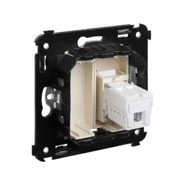 Avanti Телефонная розетка RJ-12 в стену одинарная, , Ванильная дымка