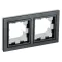 BRITE Рамка 2 поста IP44 РУ-2-БрЧ-44 черный