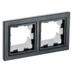 BRITE Рамка 2 поста IP44 РУ-2-БрЧ-44 черный