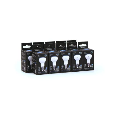 Лампа светодиодная LED 6 Вт 530 лм 4100К грибок R50 нейтральный E14 AC 220В Black Gauss