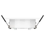 Встраиваемый светильник декоративный KL90-1 WH MR16/GU5.3 белый, пластиковый (MR16/GU5.3 в комплект не входит)