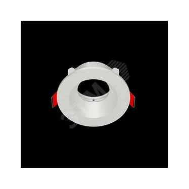 Рамка для модульного светильника FLEX 50 01 круглая встраиваемая 90х30мм RAL9010 | V1-R0-00435-10001-2000000 | VARTON