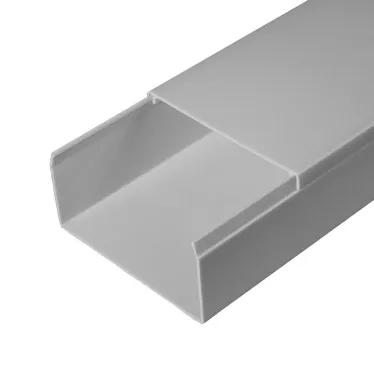 Кабель-канал серый RAL 7035 2-й замок в п/э 80х40 мм (30м/уп)