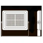 Прожектор светодиодный ДО-400w 6500K 48000 Лм IP65 60 град. (плоский корпус)