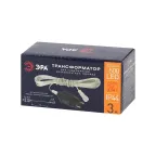 Трансформатор для подключения низковольтных гирлянд, ENIT-3 220V-24V, IP44, 3м (250/1500)