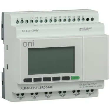 Модуль микро ПЛК PLR-M. CPU DI12/DO06(R) 220В AC