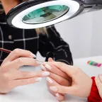 Лупа на струбцине , круглая, 5D, с подсветкой 90 LED, черная | 31-0406 | REXANT