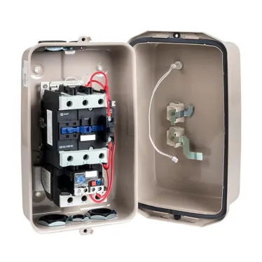 Пускатель в корпусе IP65 КМЭ 95А 230В с РТЭ и индикатором PROxima