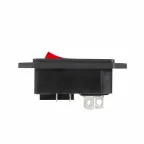 Выключатель клавишный 250 V 16 А (4с) ON-OFF красный с подсветкой и штекером C14 3PIN | 36-2282 | REXANT