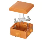                 Коробка пластиковая FS с кабельными вводами и клеммниками IP55 100х100х50мм
               