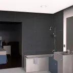 Светильник встраиваемый downlight Elementary круг 5,5W 450lm 4000K 185-250V IP54 95*45 монтаж белый LED 1/40 | 999420205 | Gauss