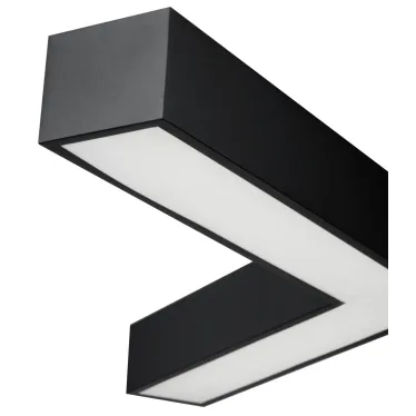 Светильник светодиодный Geometria Igrek SPO-144-B-40K-066 66Вт 4000К 4000Лм IP40 1200*1200*80 черный подвесной ЛТ | Б0058889 | ЭРА