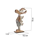 Деревянная фигурка «Рождественский Олень» Синий 10,5*4*18 см | 504-005 | NEON-NIGHT