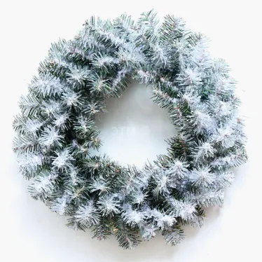 Заснеженный еловый венок Ø 45 см, ПВХ | 307-147 | NEON-NIGHT
